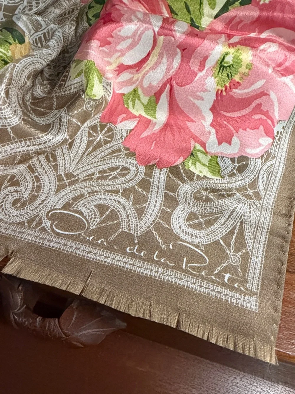 Vintage Oscar de la Renta Silk scarf